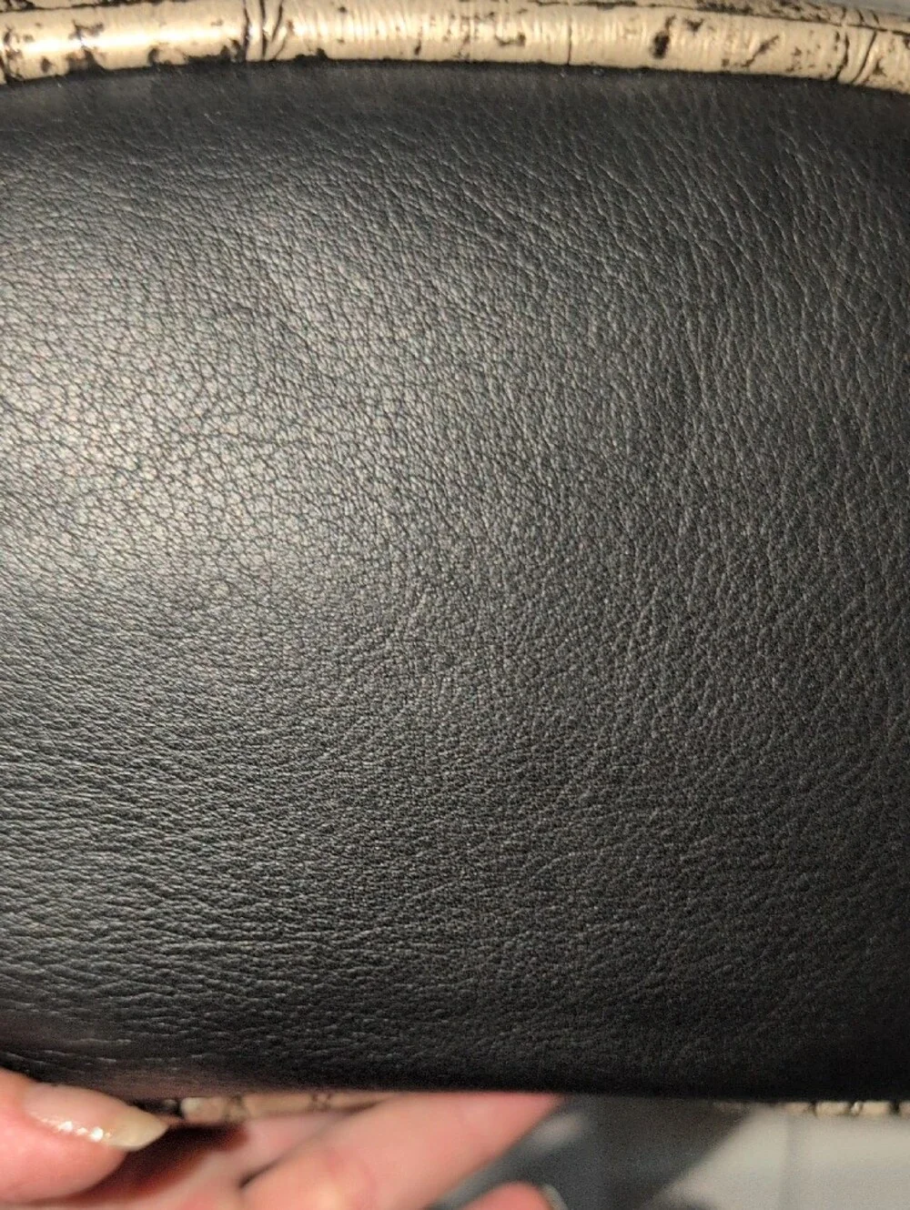Townsend Silver And Black Leather Emobossed Crocodile Bag